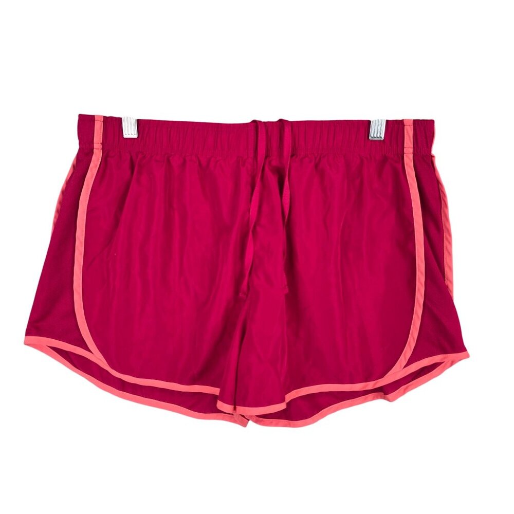 Womens Member's Mark Pink Active Running Shorts 3" Inseam Lined Polyester Size L